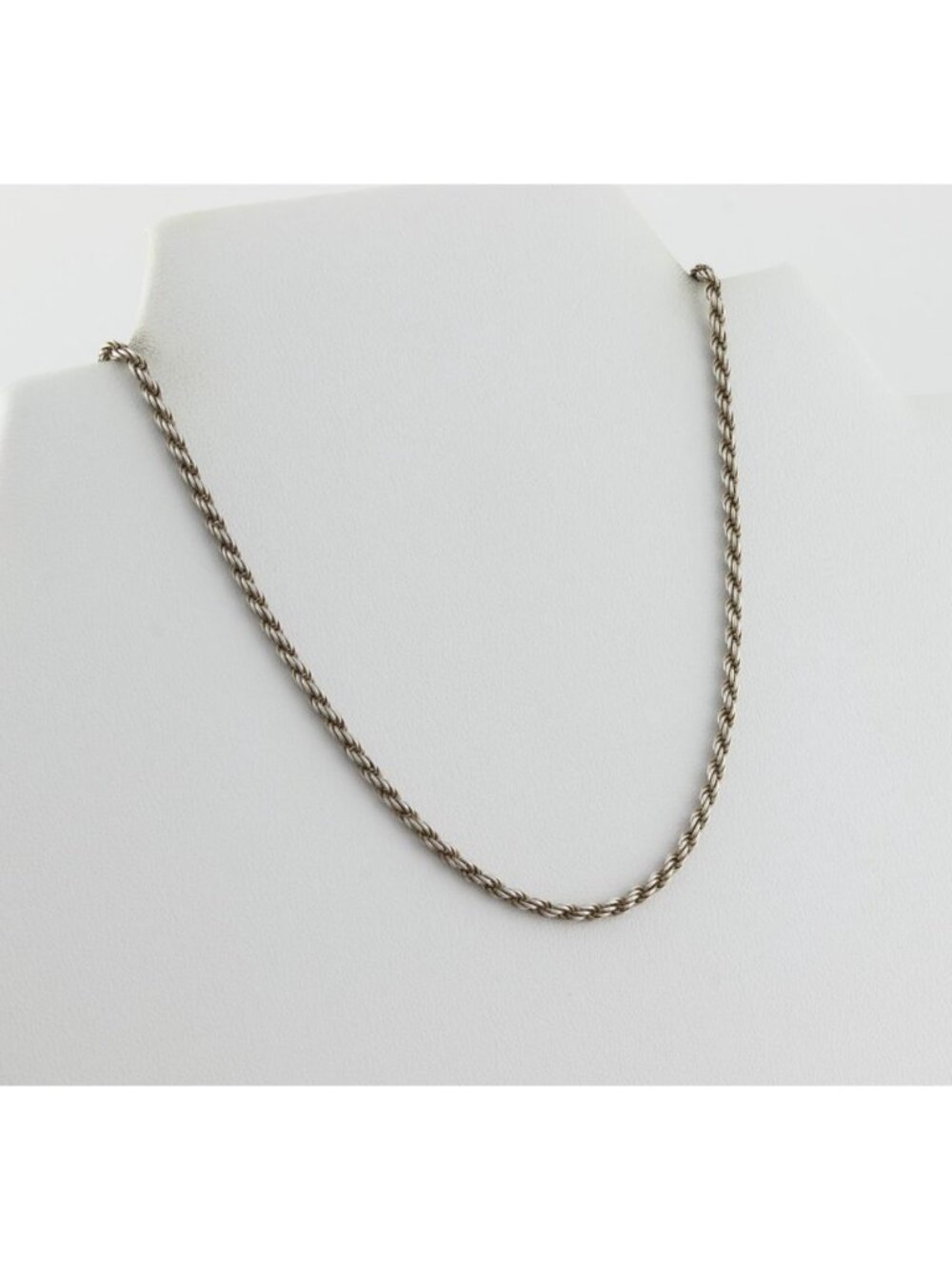 Sterling Silver Rope Chain Necklace 30 1/2" Women or Men